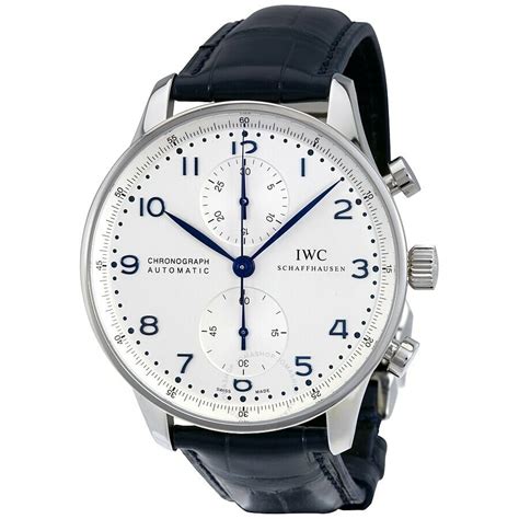 iwc portoghese crono iw371417|IWC Portuguese Chronograph Full set, sold with OEM black for .